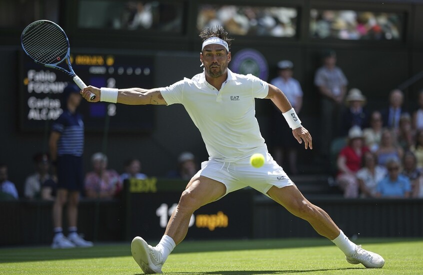 فوز صعب للإسباني ألكاراز في بطولة ويمبلدون على الإيطالي فونيني