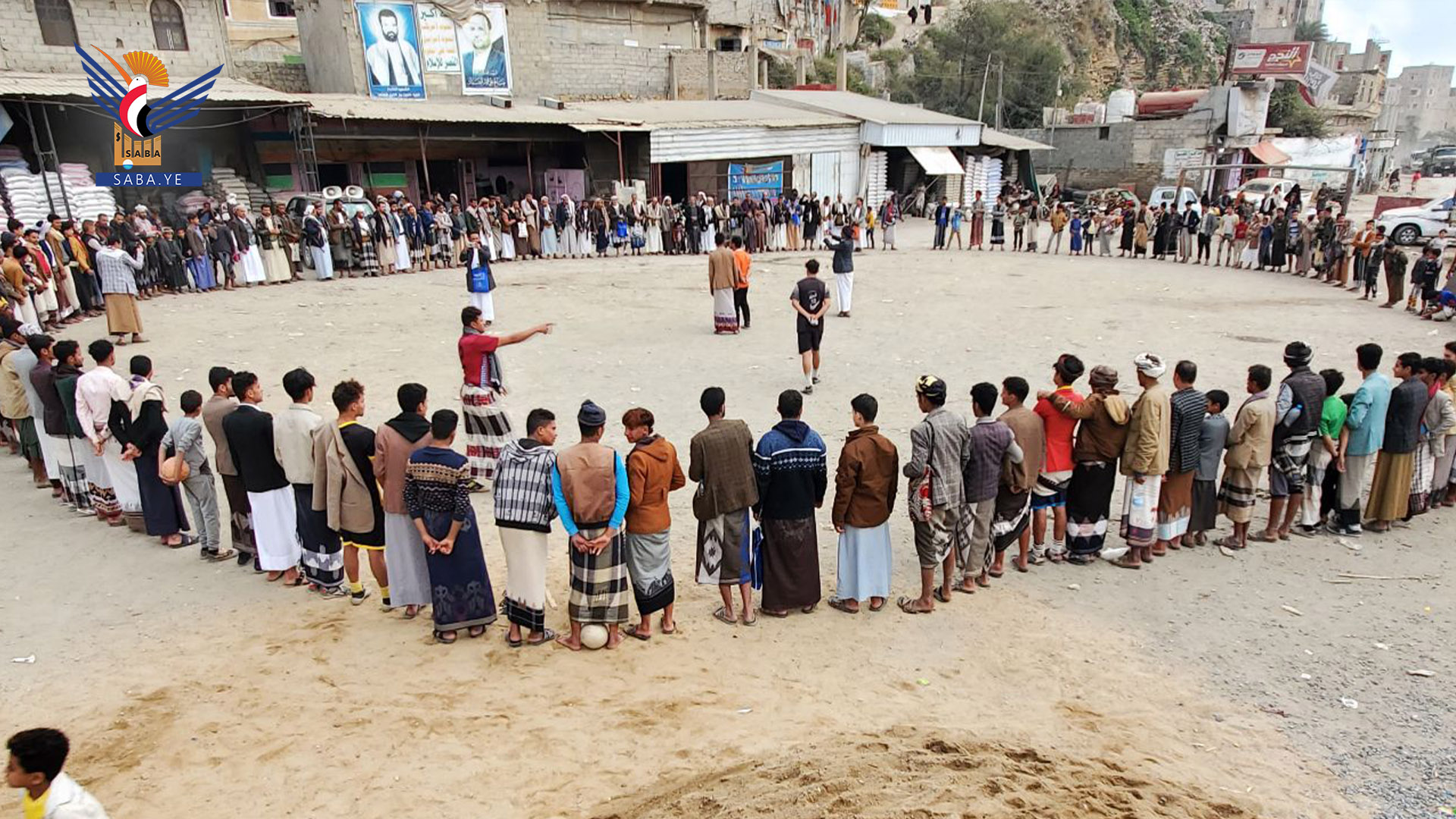 وقفة في المحابشة بحجة مباركة لعمليات القوات المسلحة في عمق الكيان الغاصب