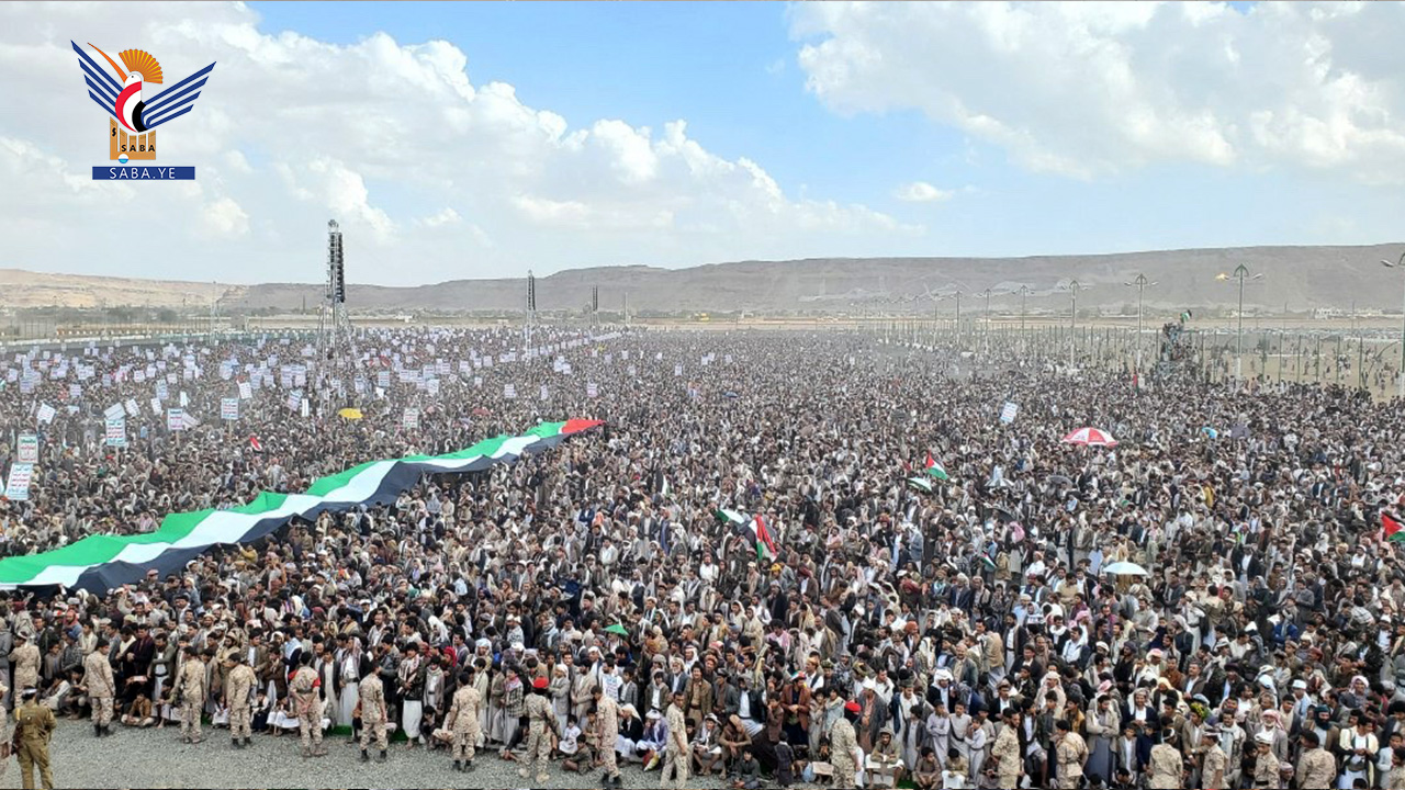 مسيرة جماهيرية كبرى بصعدة إحياءً ليوم القدس العالمي وانتصار لمظلومية غزة 