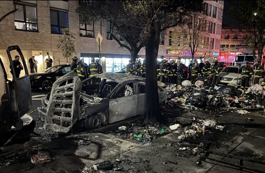 انفجار سيارة في نيويورك يصيب 7 من رجال الإطفاء