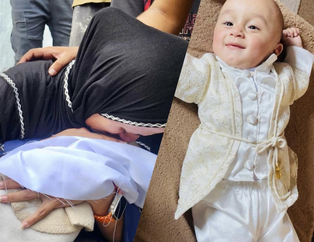 "أيمن".. ابتسامة أمٍّ أطفأها الجوع في غزة