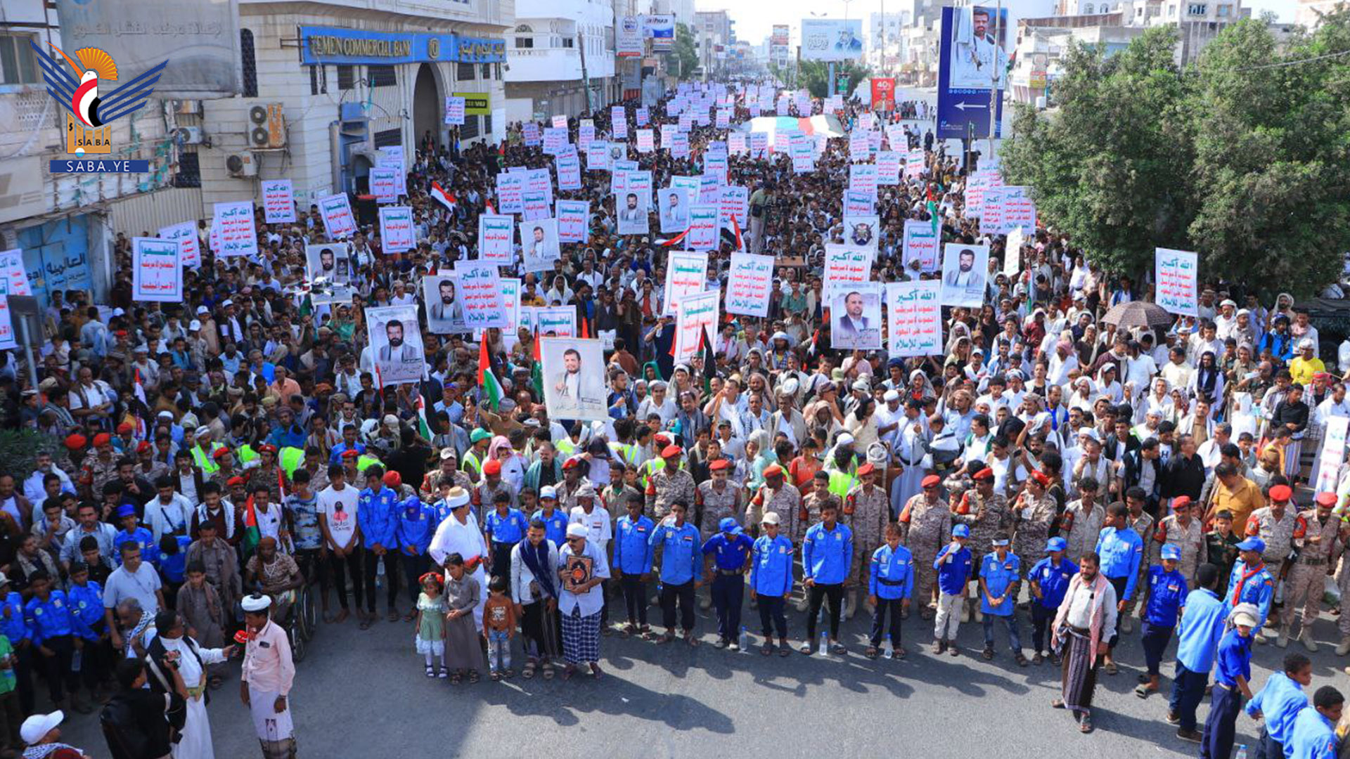 الحديدة.. 211 مسيرة حاشدة تحت شعار "مع غزة.. لمواجهة جريمة الإبادة والتجويع"