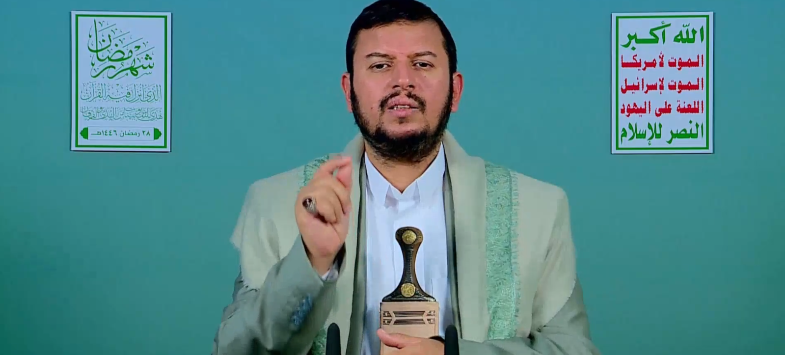 السيد الحوثي: التصعيد الأمريكي لن يؤثر على عملياتنا في البحر وضد كيان الاحتلال السيد الحوثي: التصعيد الأمريكي لن يؤثر على عملياتنا في البحر وضد كيان الاحتلال