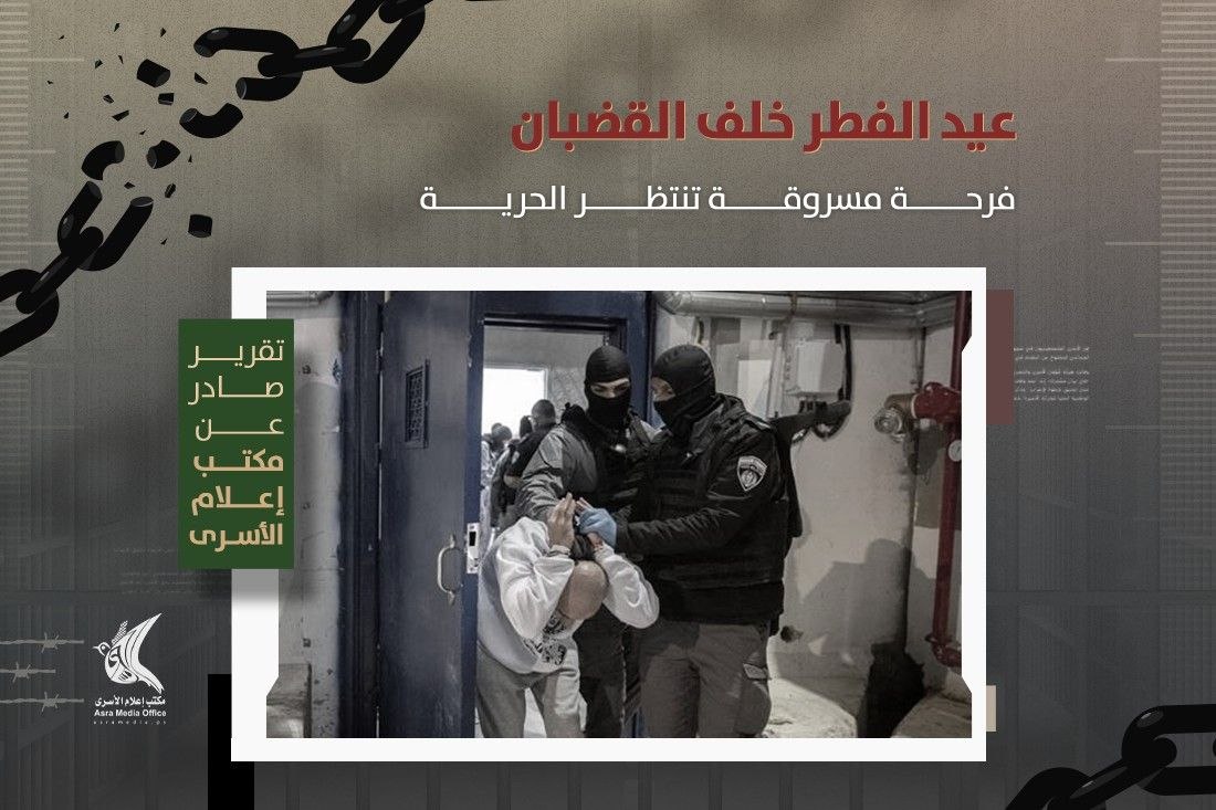 "إعلام الأسرى": أكثر من 9300 أسير فلسطيني يقضي عيد الفطر داخل السجون الصهيونية محرومين من عائلاتهم