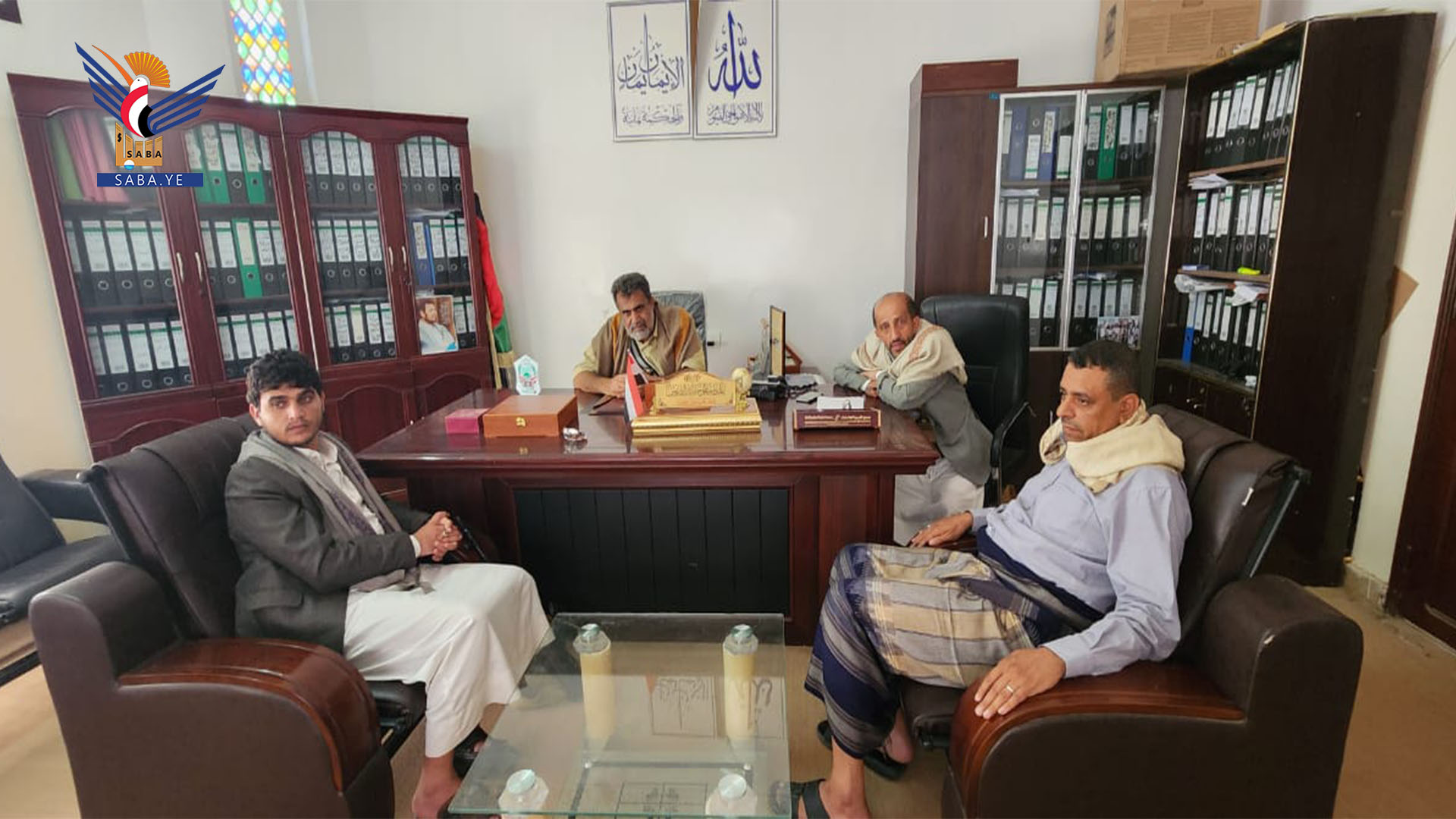 مناقشة نشاط مكتب شركة النفط اليمنية بمحافظة البيضاء