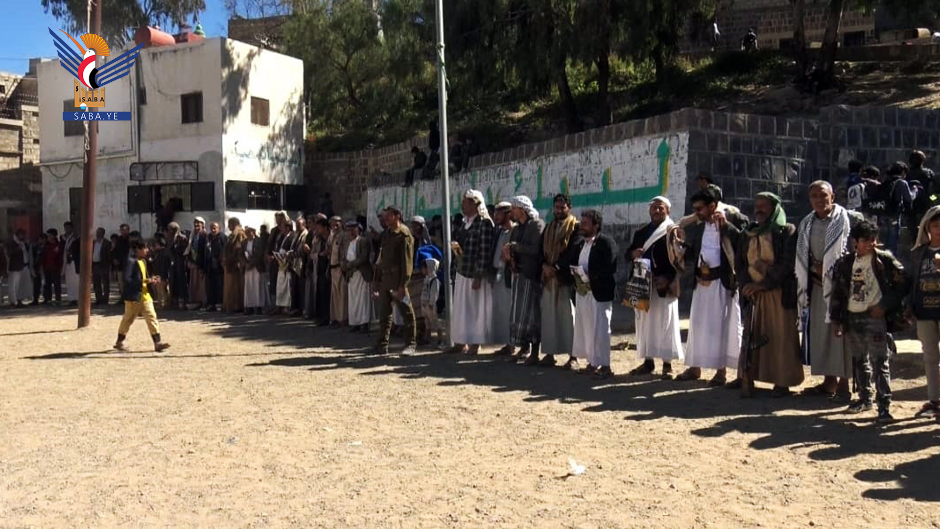 لقاء موسع بمديرية مناخة في محافظة صنعاء نصرة للشعب الفلسطيني