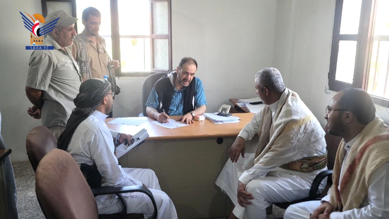 رئيس هيئة التفتيش القضائي يتفقد سير العمل القضائي في الحديدة