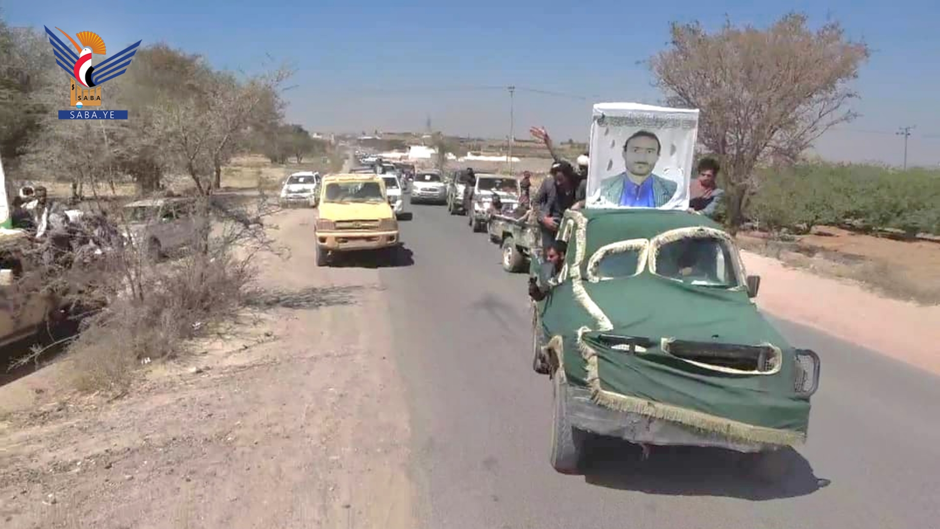 تشييع جثمان الشهيد يحيى القسامي في بني حشيش بمحافظة صنعاء