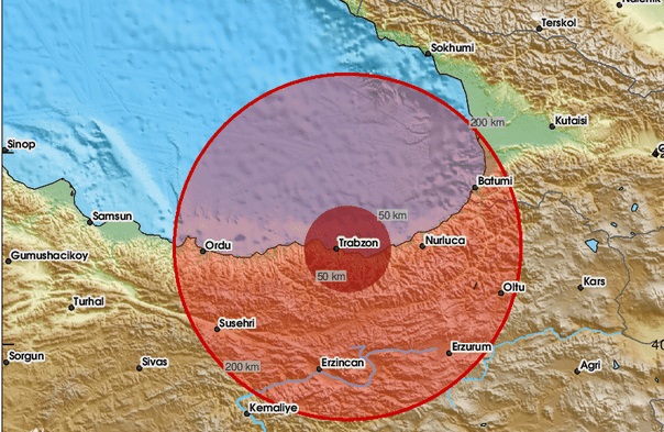 زلزال بقوة 4.9 درجات يضرب وسط تركيا