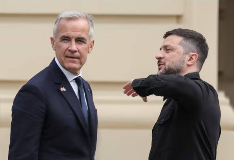 رئيس الوزراء الكندي يلتقي زيلينسكي لمناقشة خطة السلام الأمريكية