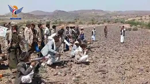 عمران.. مسيرات ومناورة لقوات التعبئة العامة بمديريتي العشة وبكيل السواد