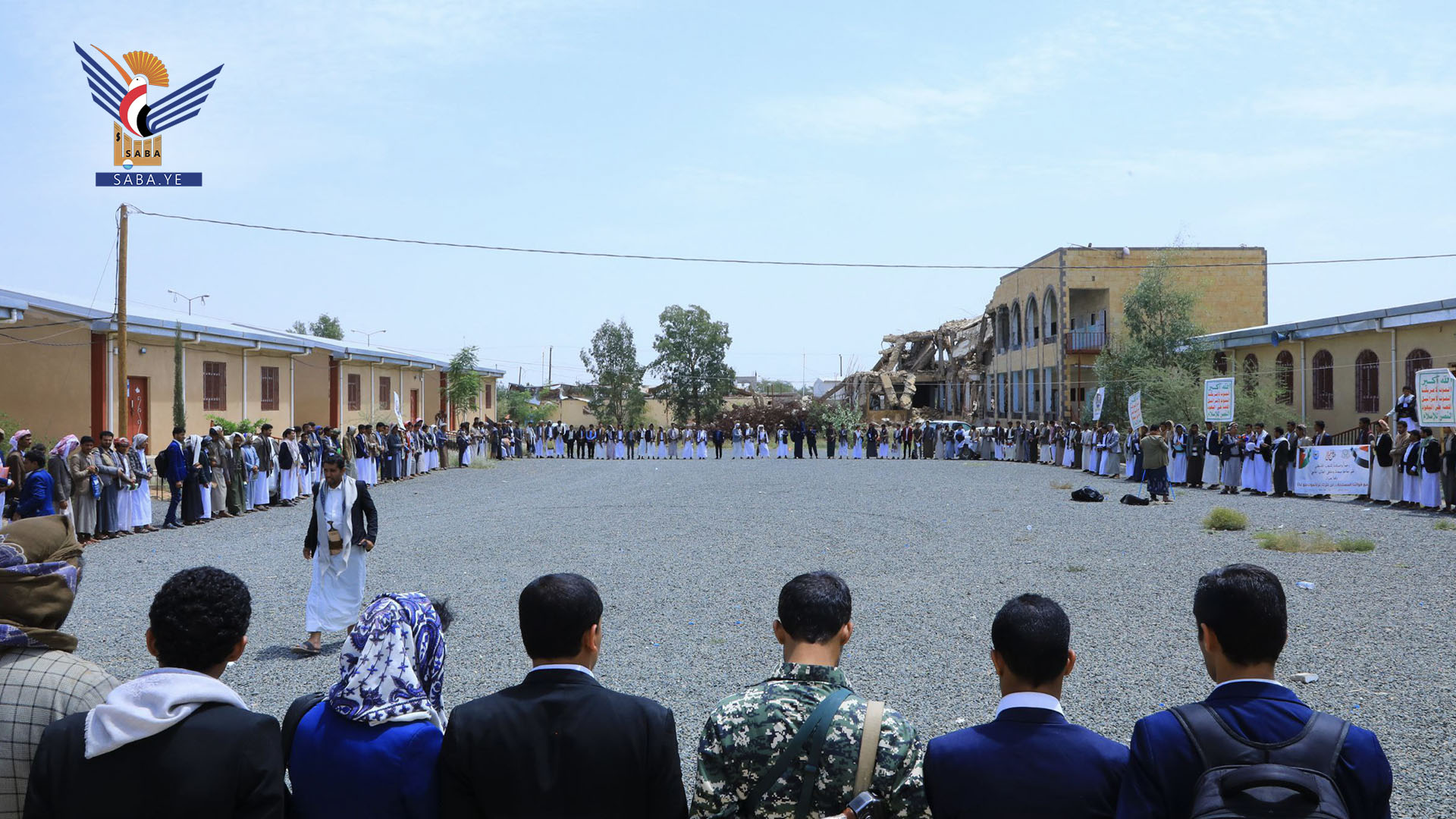 وقفة بجامعة صعدة نصرة لغزة وتأييدا للقوات المسلحة اليمنية