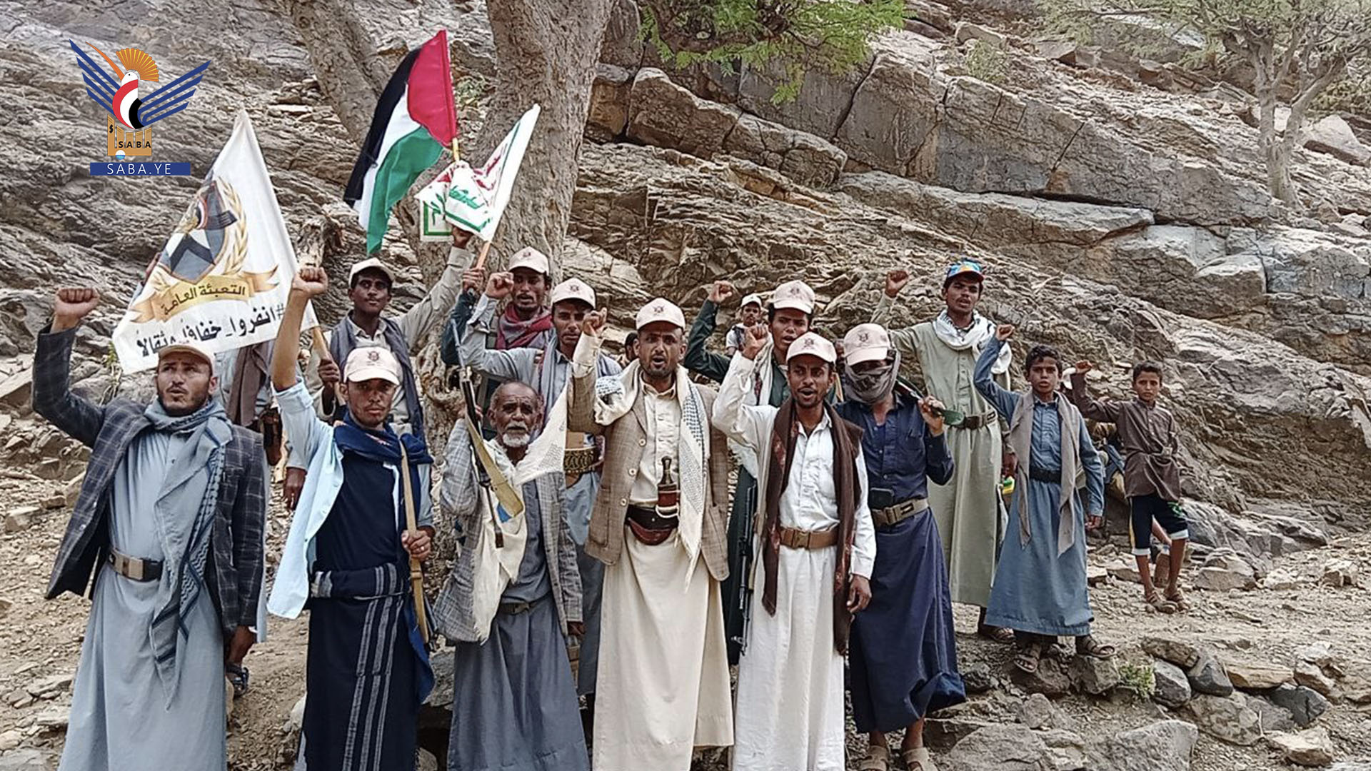 حجة .. مسيران وتطبيقات قتالية في الجميمة وافلح اليمن