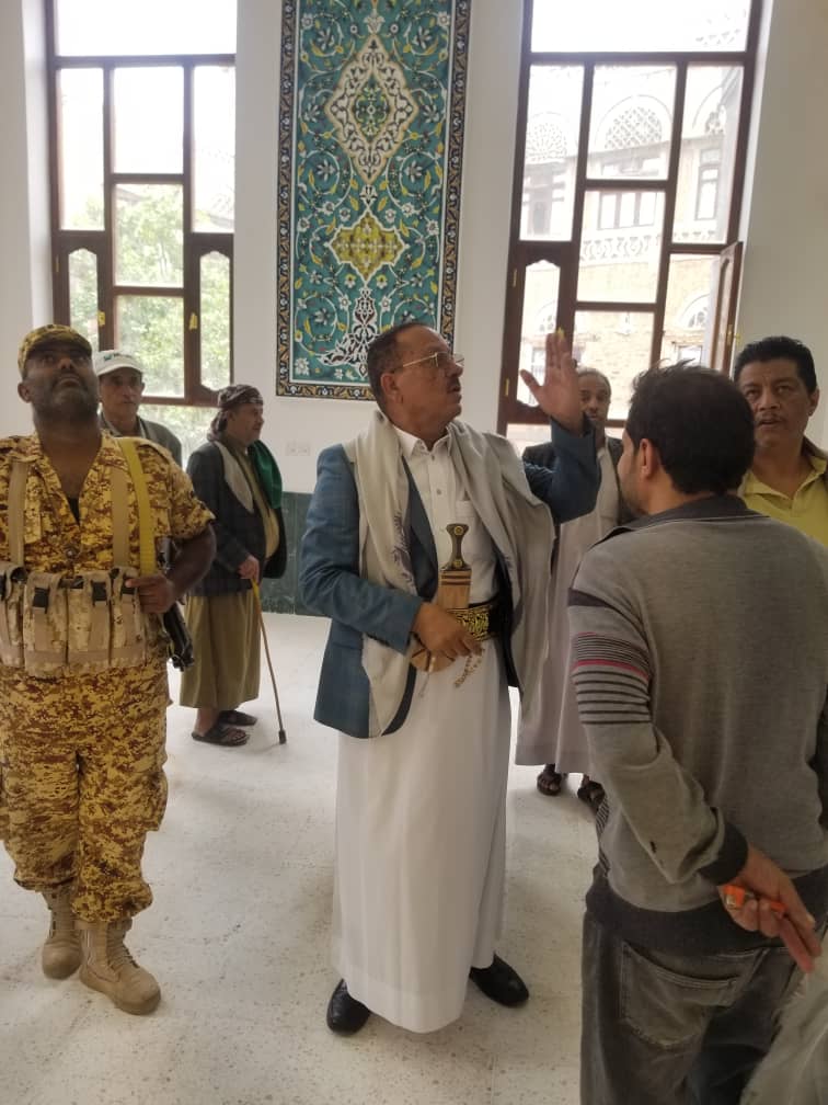 وزير الثقافة يزور جامع النهرين بصنعاء التاريخية