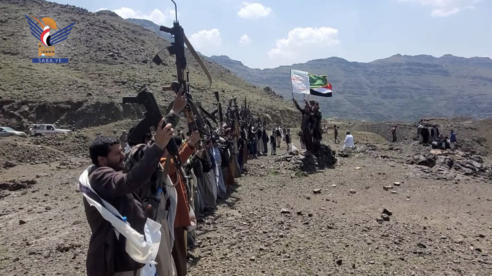 مسير ووقفة لقوات التعبئة في الحيمة الداخلية بمحافظة صنعاء