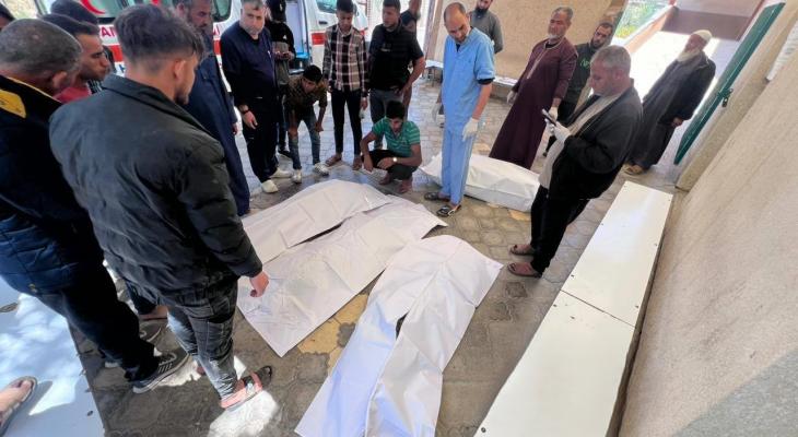  استشهاد 14 فلسطينيا بقصف العدو الصهيوني مبنى الكلية الجامعية بخانيونس