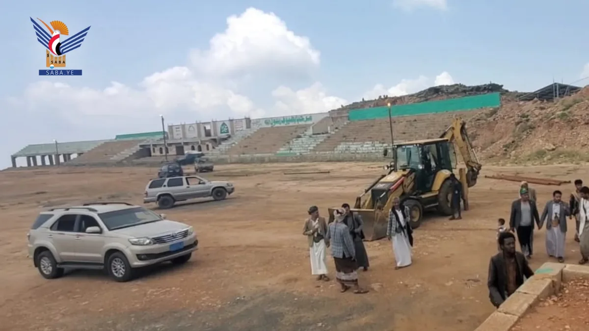  تفقد أعمال تجهيز ساحة الاحتفال المركزية بالمولد النبوي في المحويت ​