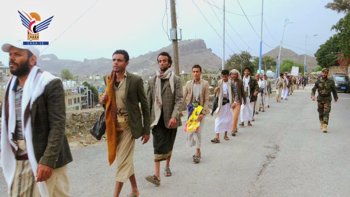 مسيران لقوات التعبئة العامة في نجرة ومركز المحافظة بحجة