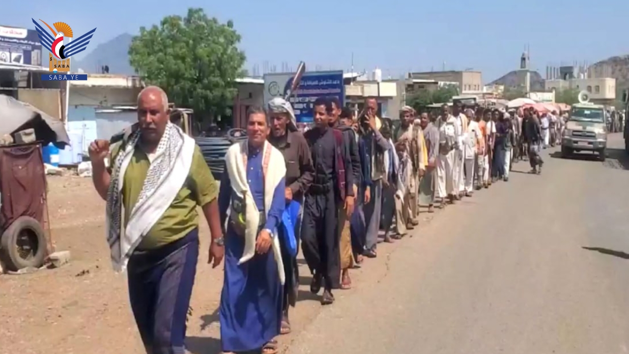 ريمة .. وقفات بمديرية بلاد الطعام مباركة للإنجازات الأمنية وتأكيدًا على الجهوزية 