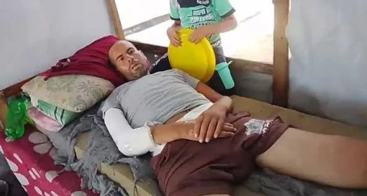 جريح غزاوي ​يسابق الوقت لإنقاذ ساقه الأخيرة ​