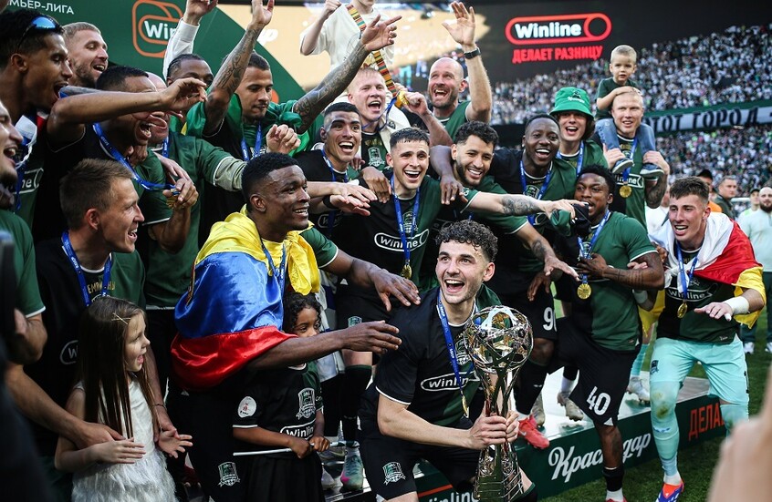 كراسنودار بطلا للدوري الروسي الممتاز لأول مرة في تاريخه