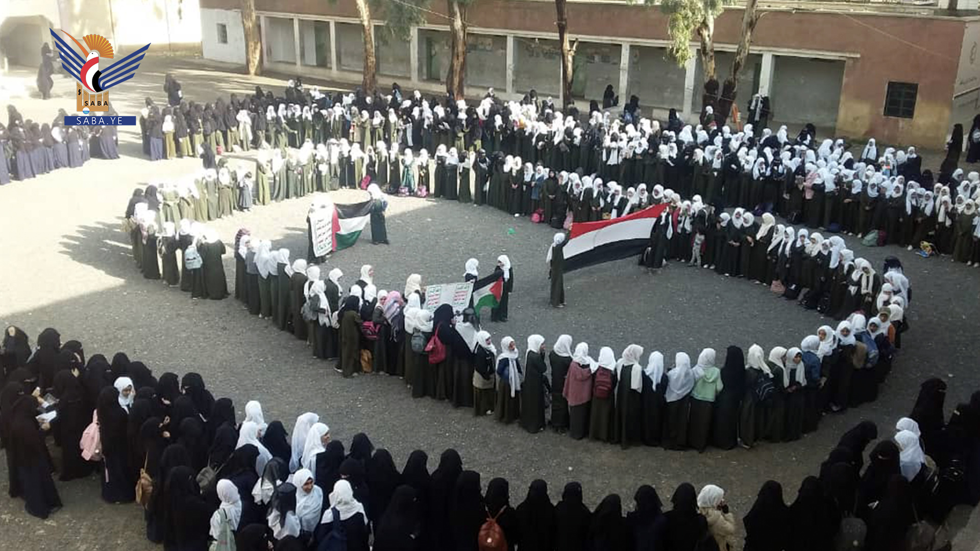 وقفات طلابية بعمران تضامناً مع الشعب الفلسطيني وتنديدًا بالجرائم الصهيونية