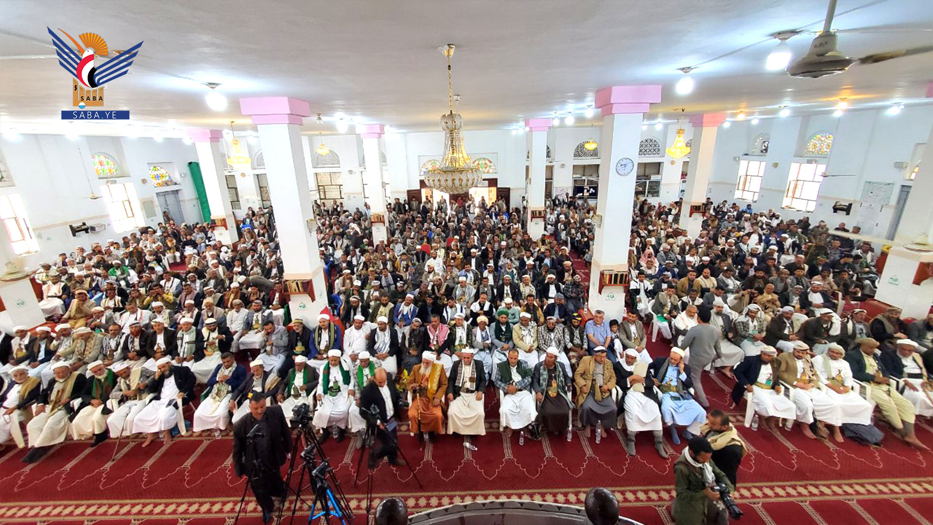 لقاء موسع لعلماء إب وتعز تحت شعار "الموقف الشرعي من العدو الأمريكي الإسرائيلي"