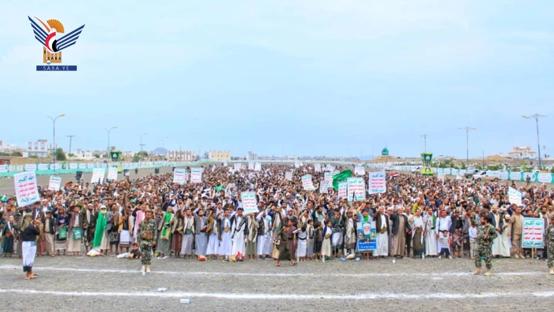 86 مسيرة حاشدة في تعز وفاءً للشهداء وتأكيداً على إسناد غزة
