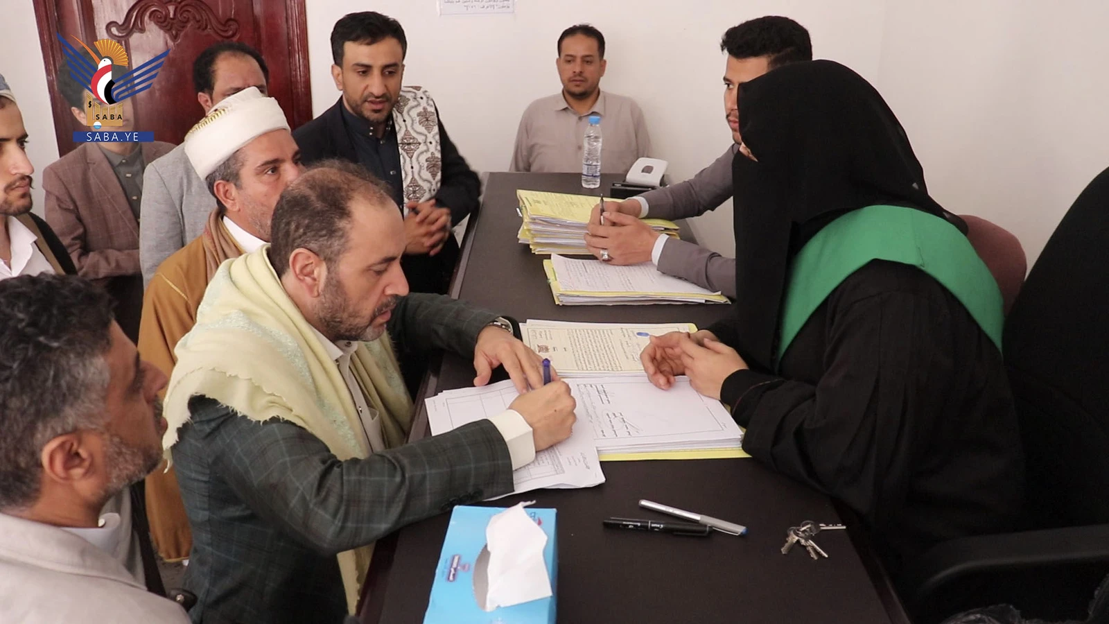 رئيس هيئة التفتيش القضائي يتفقد سير العمل في عدد من محاكم أمانة العاصمة