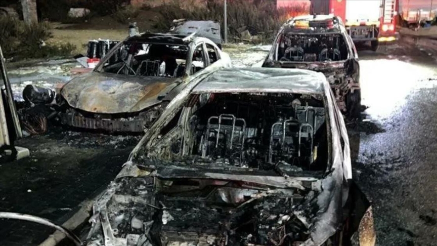 مستوطنون صهاينة يعتدون على مواطني قرية دوما ويحرقون مزارع ومركبات