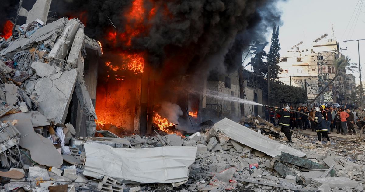 إصابات في قصف للعدو الصهيوني على مدينتي غزة وخان يونس