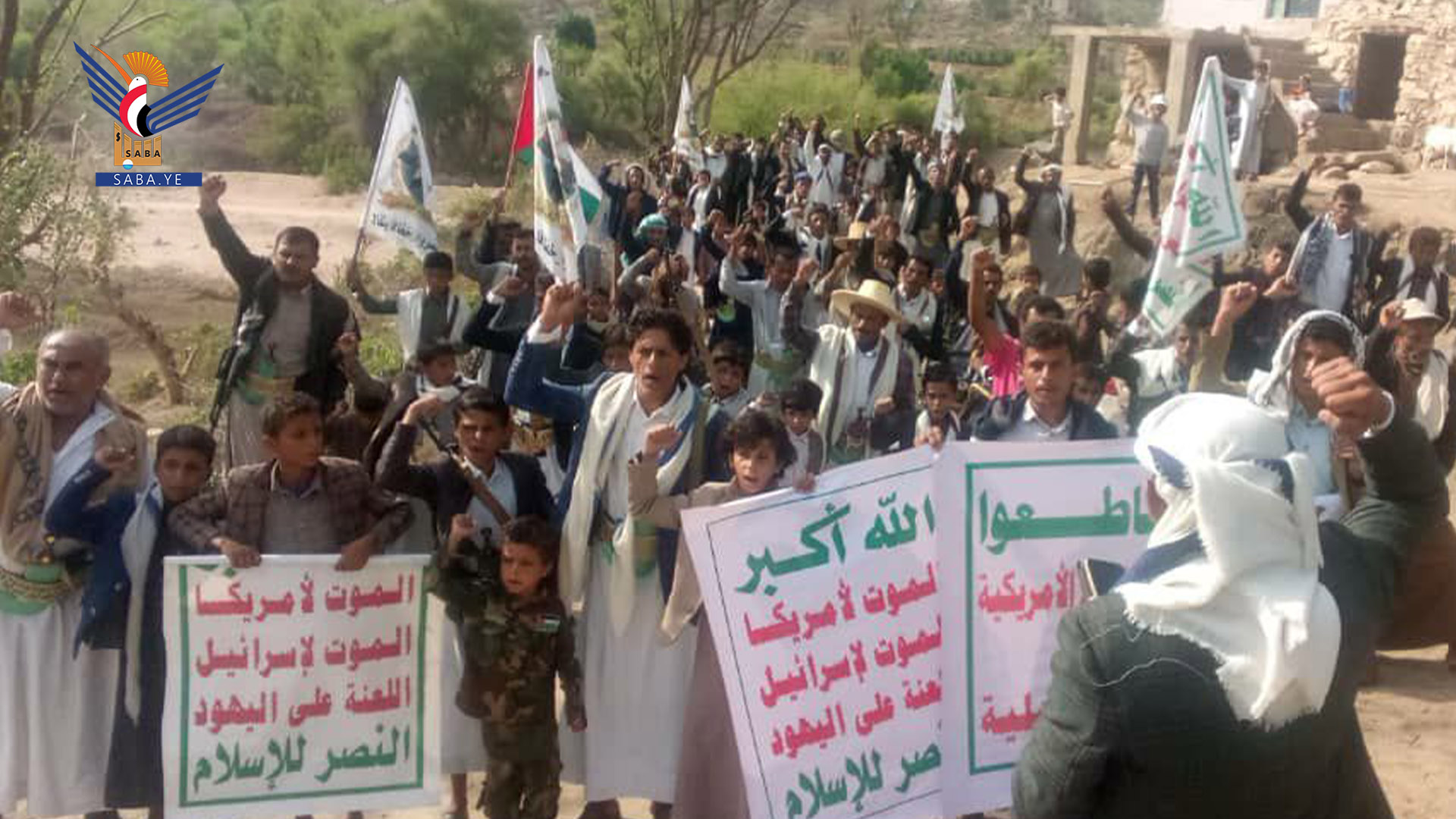 لحج.. مسيرتان ووقفة في القبيطة ثباتا مع غزة وإيران ضد الإجرام الصهيوأمريكي