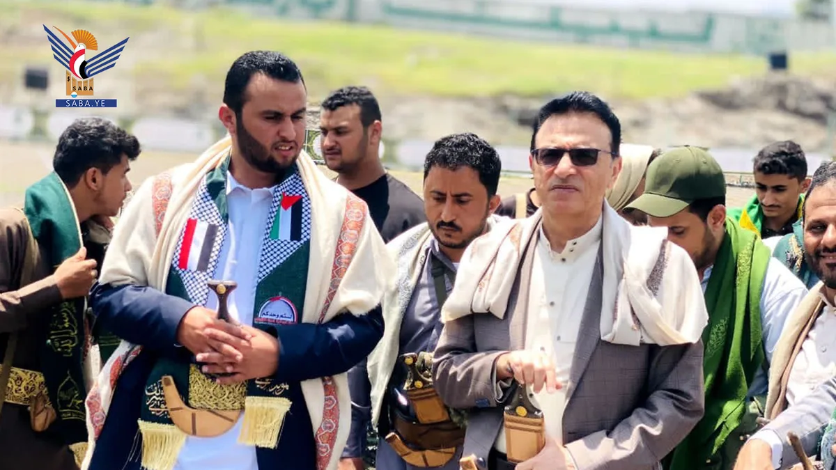 الشرماني وقيادات محلية يتفقدون جاهزية ساحة "الرسول الأعظم" في العدين بإب