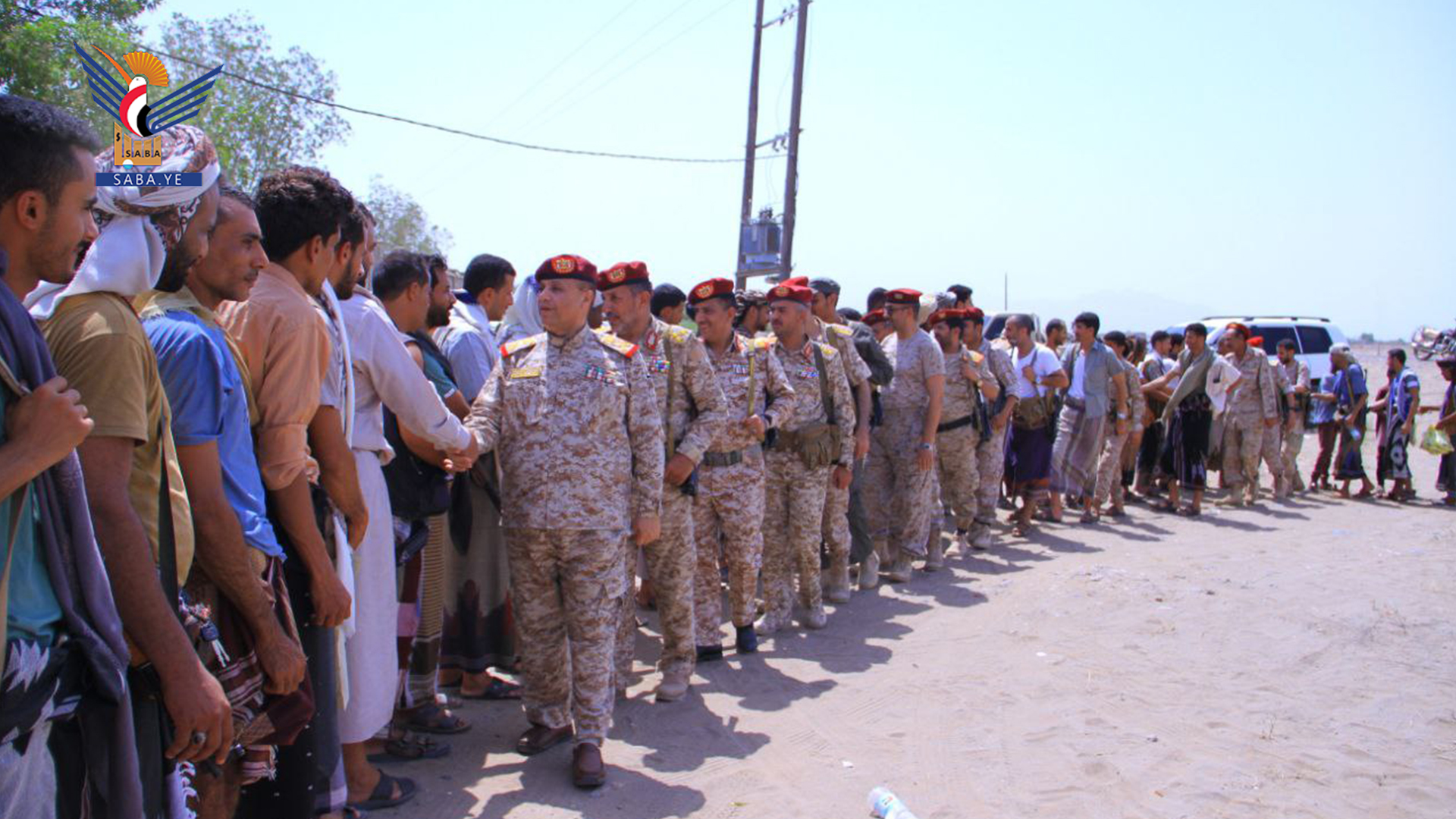 نائب رئيس هيئة الإسناد اللوجيستي يتفقد المرابطين في حيس والتحيتا