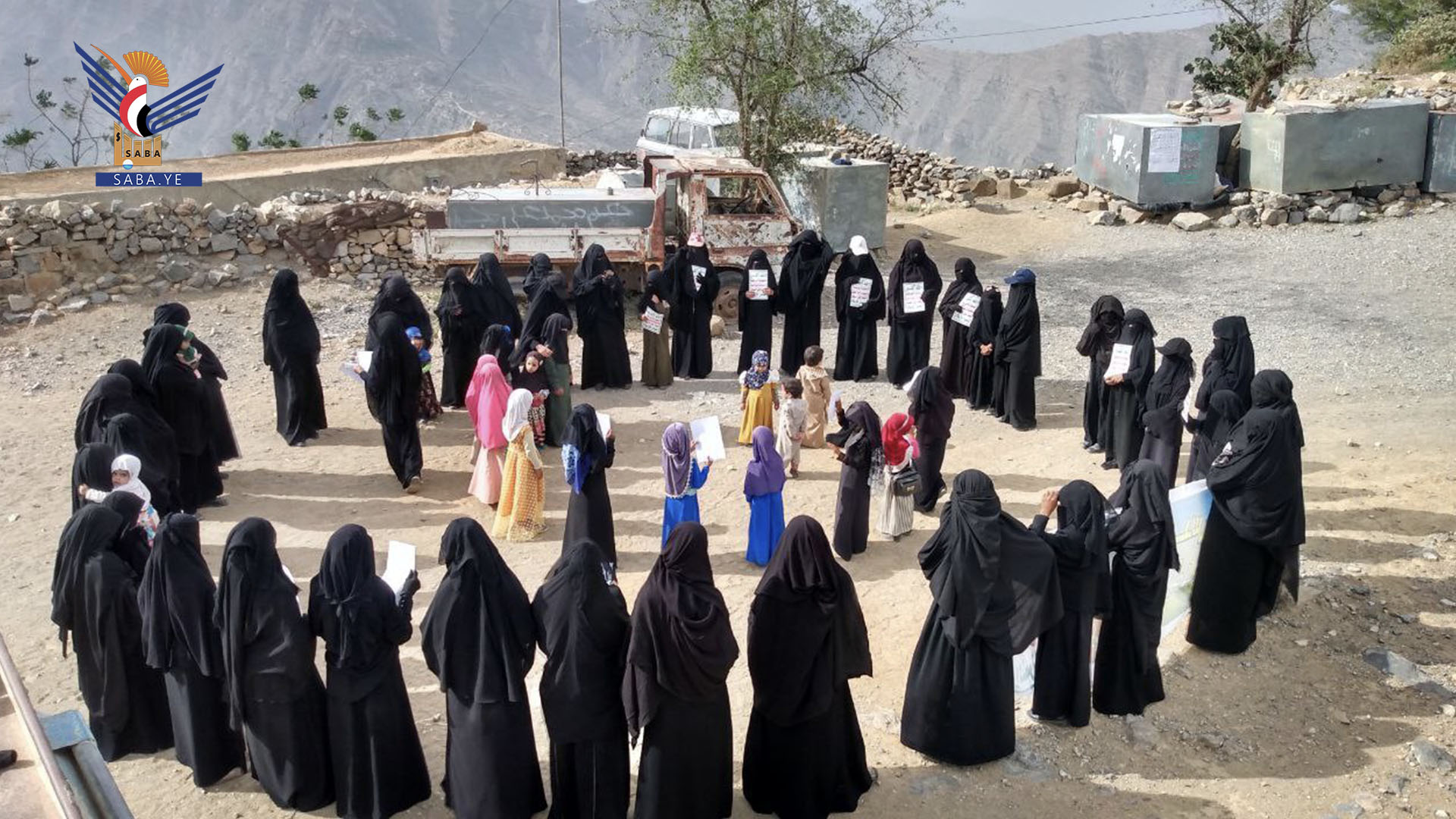 وقفات للهيئة النسائية بحجة تضامناً مع الشعب الفلسطيني