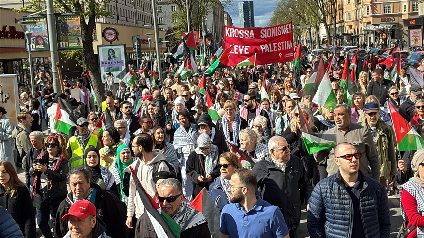 تظاهرة في ستوكهولم تنديدا بالمجاعة والإبادة في غزة