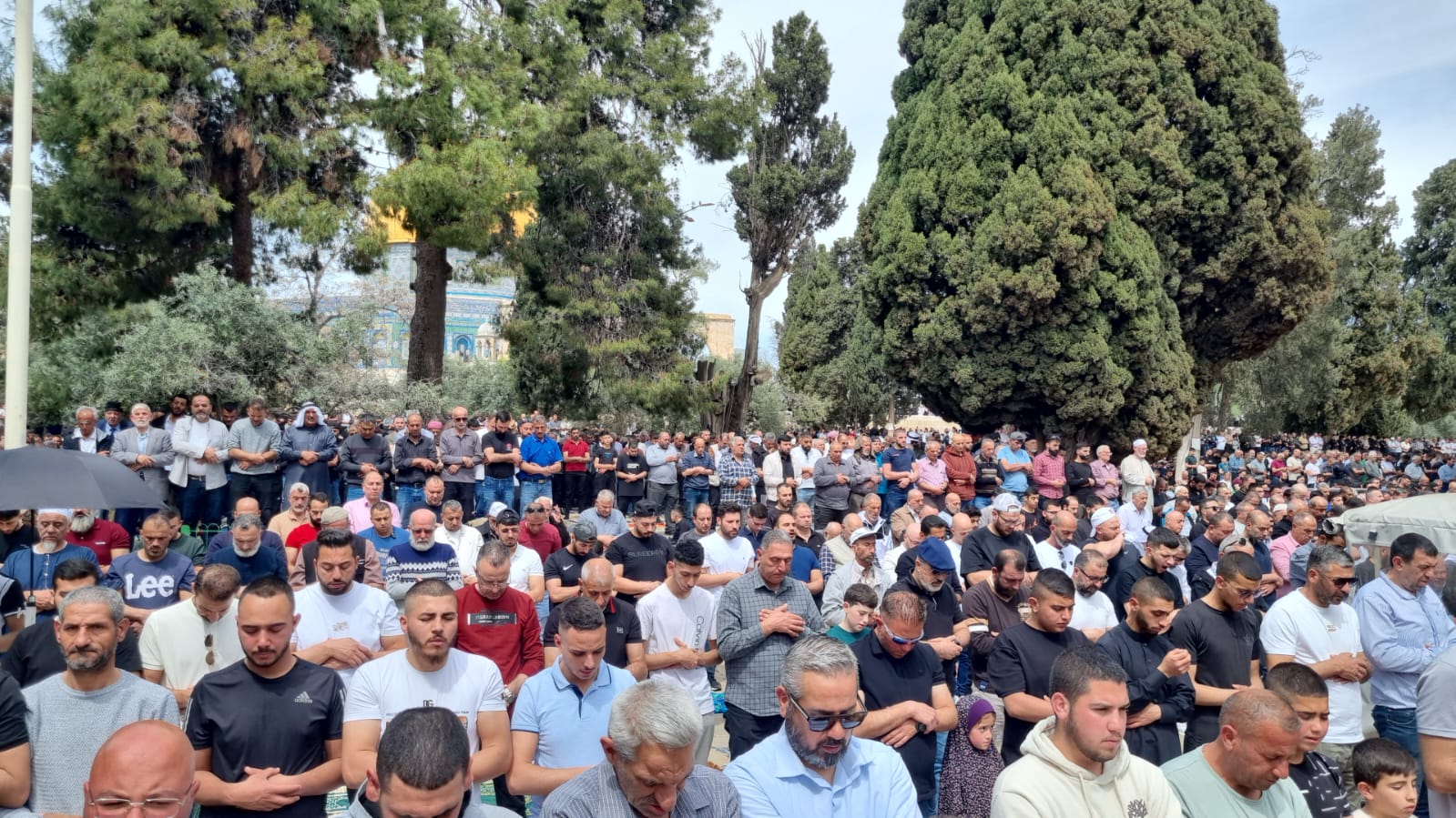 75 ألفا يؤدون صلاة الجمعة الأخيرة من رمضان في المسجد الأقصى