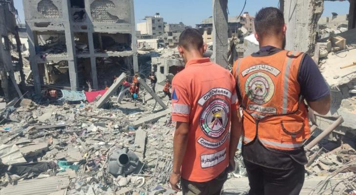   الدفاع المدني بغزة: عثرنا على جثامين متفحمة وبيوت أحرقت بالكامل في منطقة الصناعة وتل الهوا