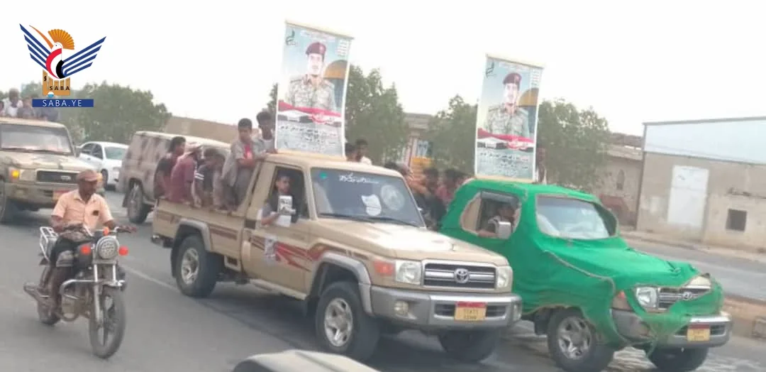 تشييع جثمان الشهيد أسامه الحرضي في عبس محافظة حجة