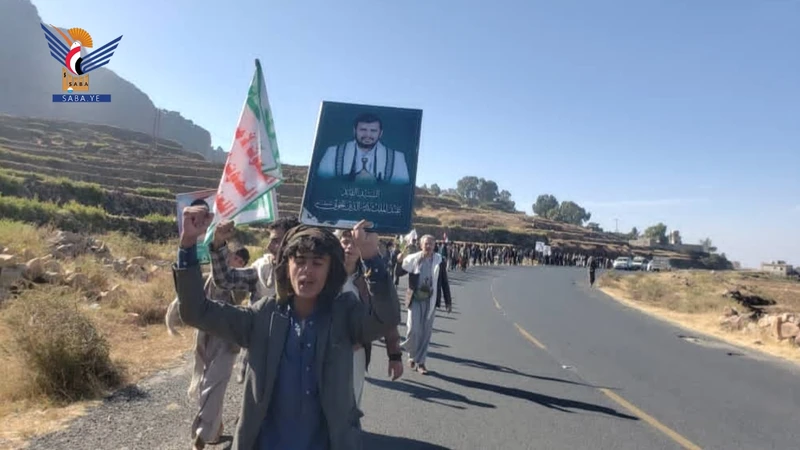 مسير لخريجي المرحلة الخامسة من دورات طوفان الأقصى بمدارس الطويلة بالمحويت