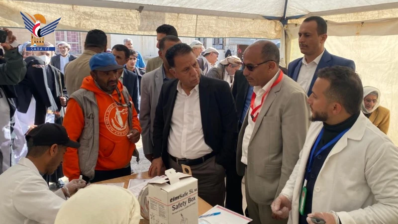 تدشين مخيم طبي مجاني في مديرية السبعين