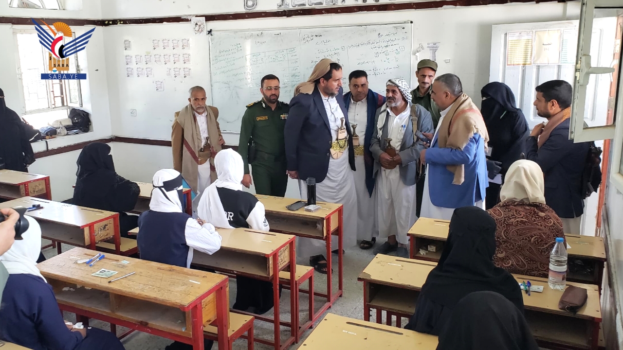 تفقد اختبارات الشهادة العامة الثانوية بمحافظة صنعاء