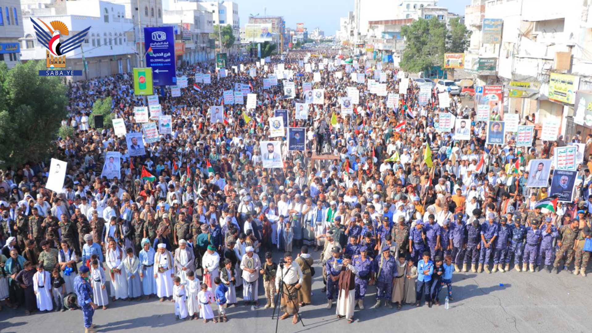 الحديدة تشهد 114 ساحة بمسيرات "ثابتون مع غزة ومستمرون في مواجهة المشروع الصهيو أمريكي"