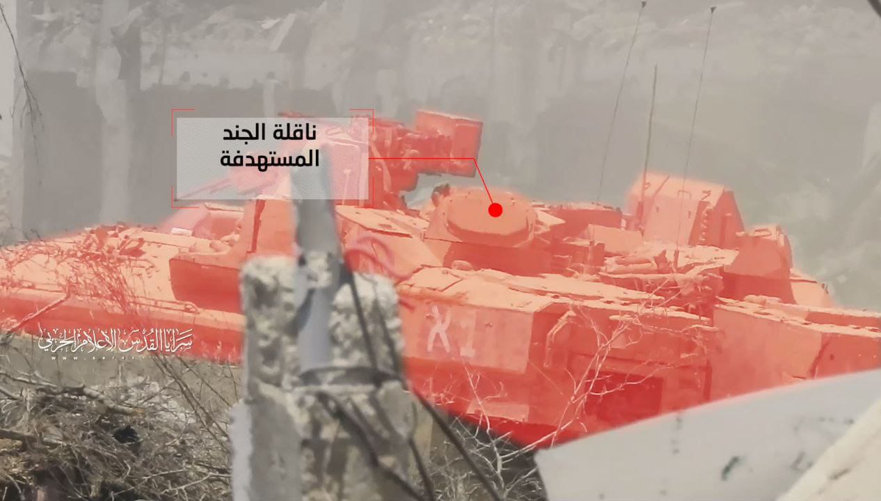 سرايا القدس تدمر آلية عسكرية صهيونية في حي الصبرة جنوب مدينة غزة