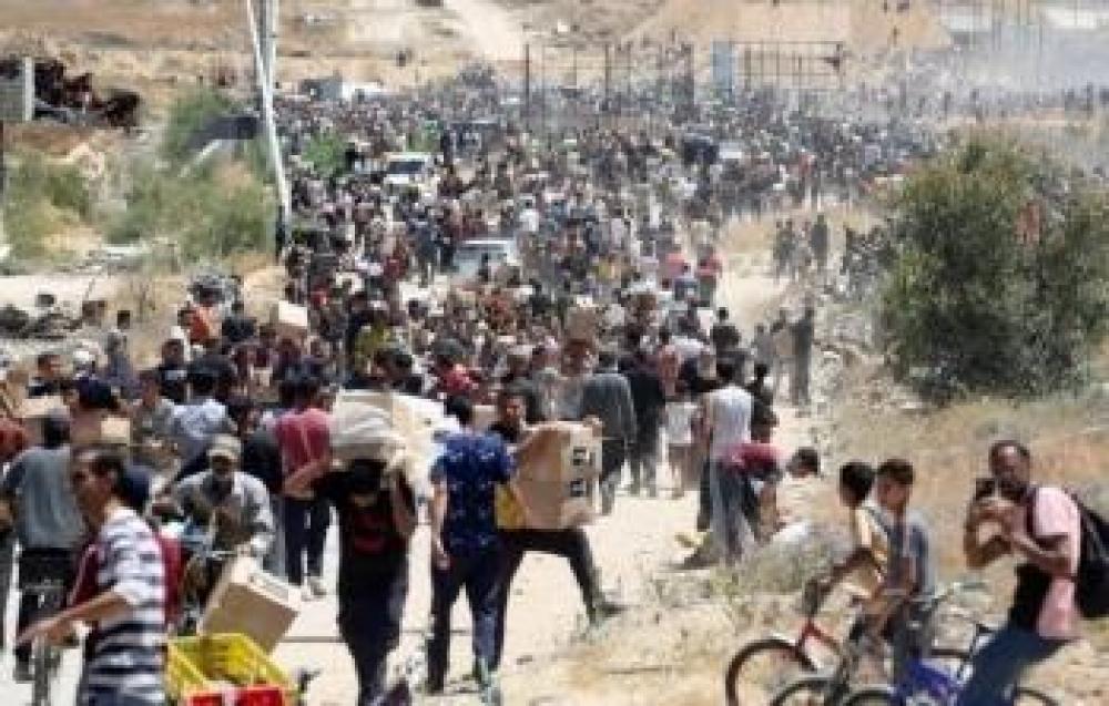 " الإعلامي الحكومي"بغزة:900 ألف يرفضون النزوح القسري من مدينة غزة 