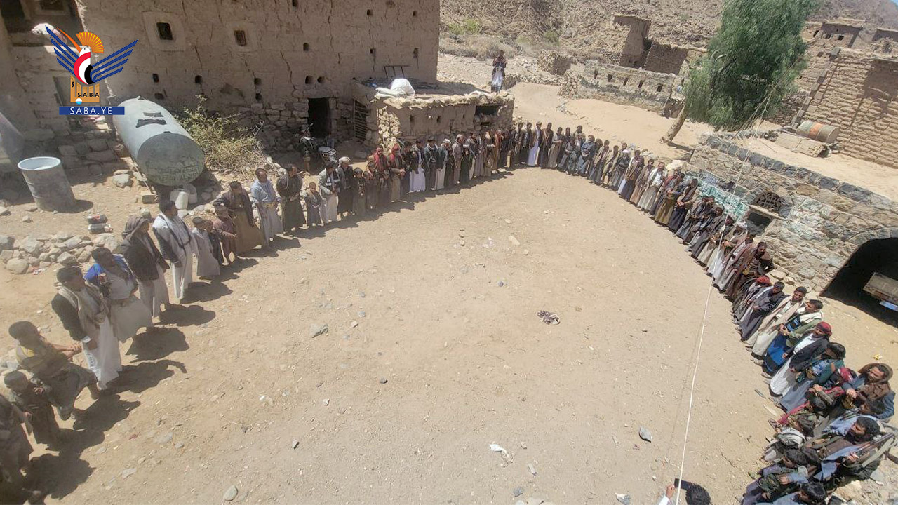 وقفات في محافظة مأرب نصرة لغزة وتنديدا بالعدوان الأمريكي