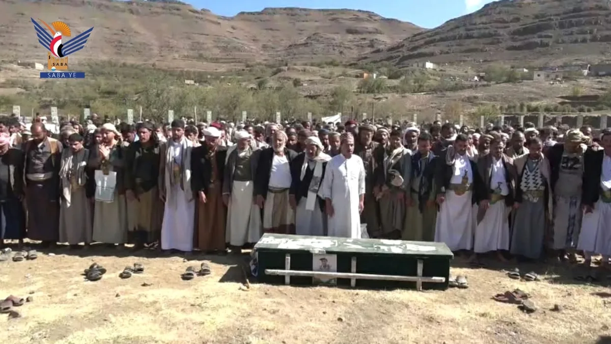 تشييع جثمان الشهيد نسيم صالح عقار بالحيمة الداخلية بصنعاء