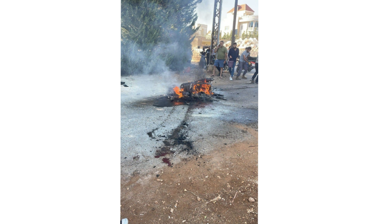 لبنان: استشهاد مواطن في الجنوب إثر غارة لمسيّرة صهيونية على دراجة نارية