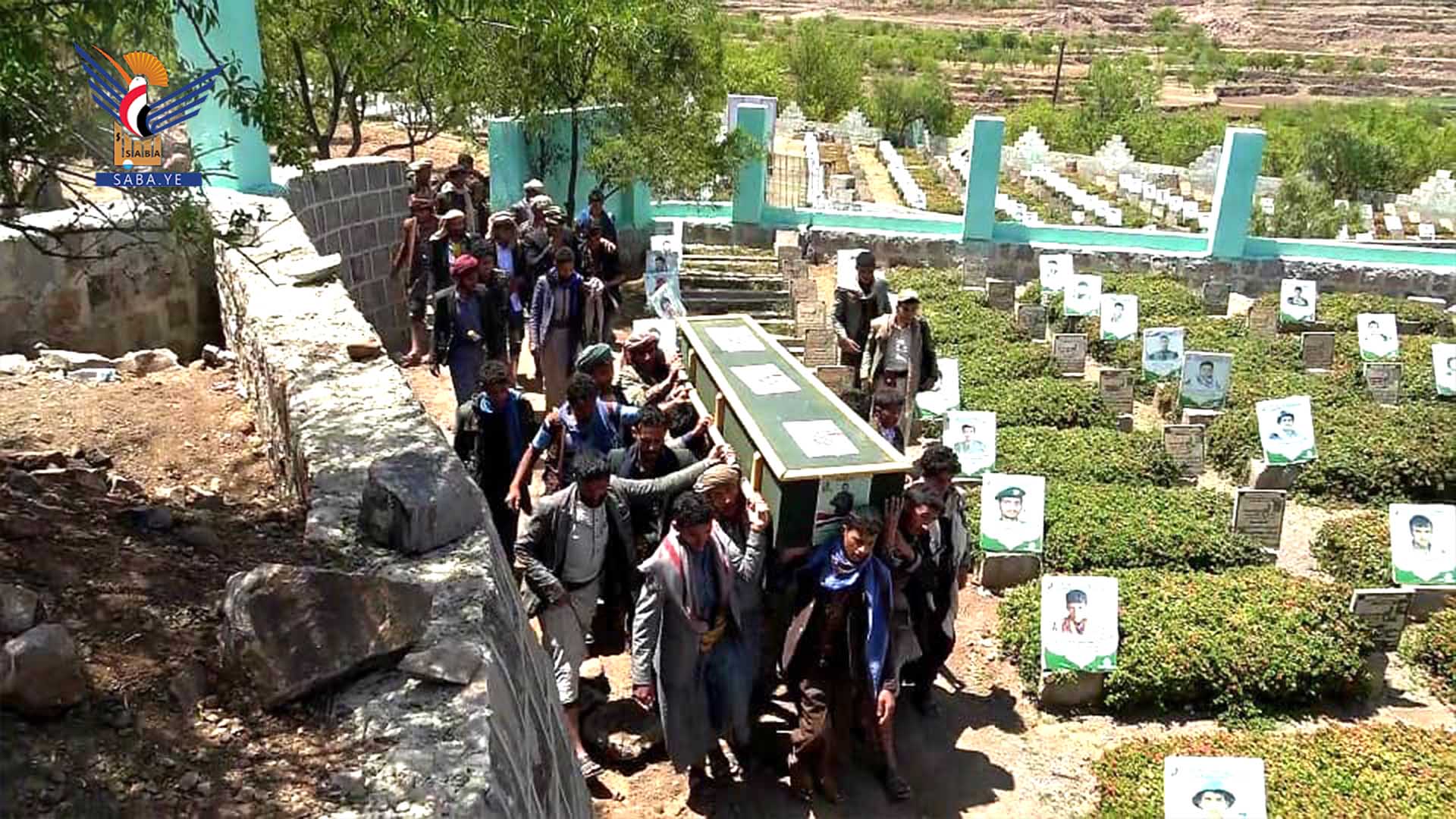 تشييع الشهيد مَلِك اللعساني بالحيمة الداخلية