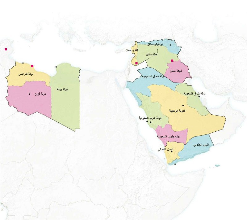 خريطة نيويورك تايمز 2013.. خمس دول عربية في عين العاصفة التقسيمية خريطة نيويورك تايمز 2013.. خمس دول عربية في عين العاصفة التقسيمية